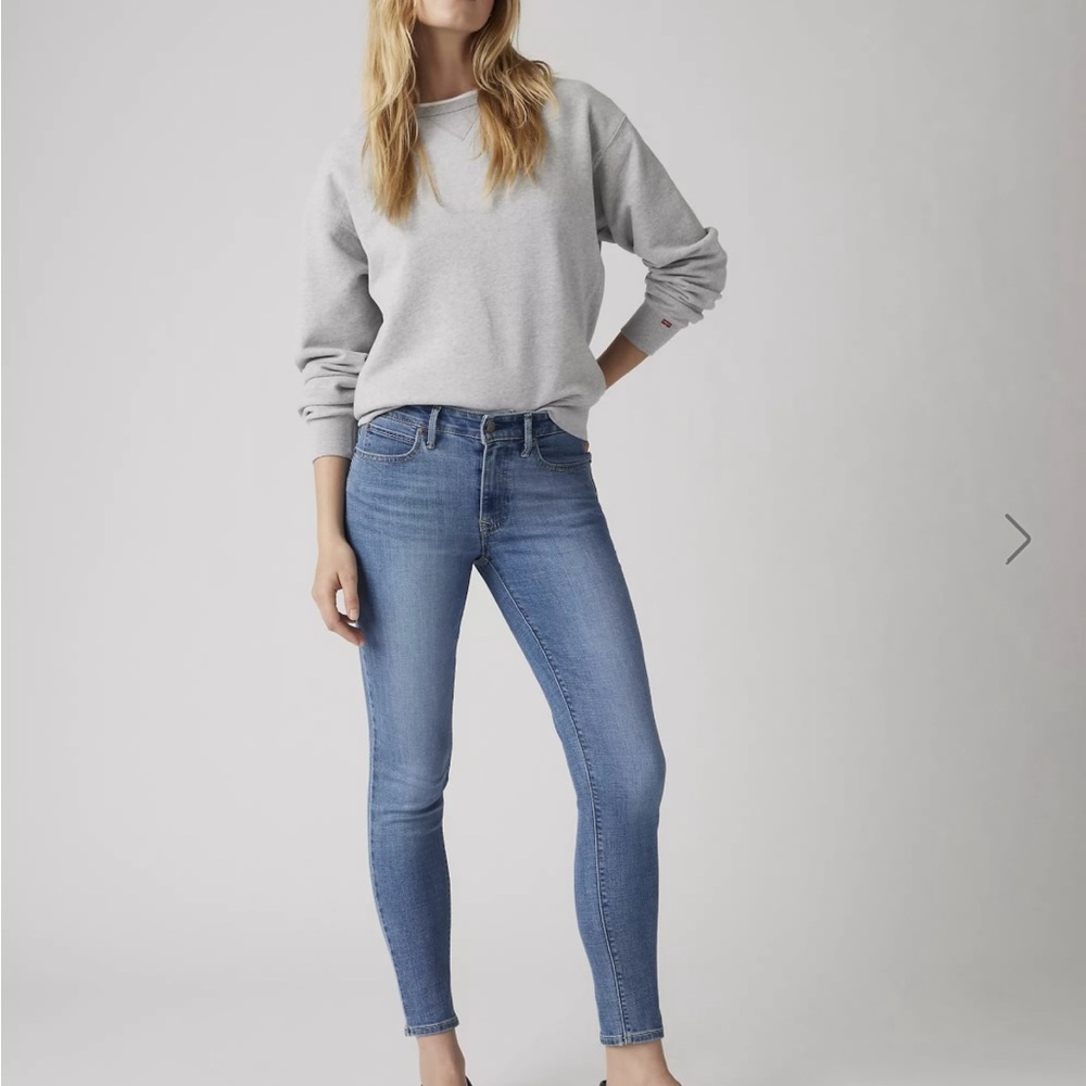 Levi's 711 Denim Blue Skinny Jeans
